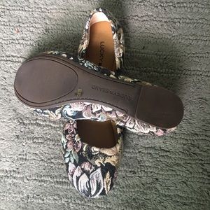Floral ballet flats